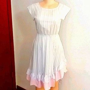 vintage pastel ruffle dress